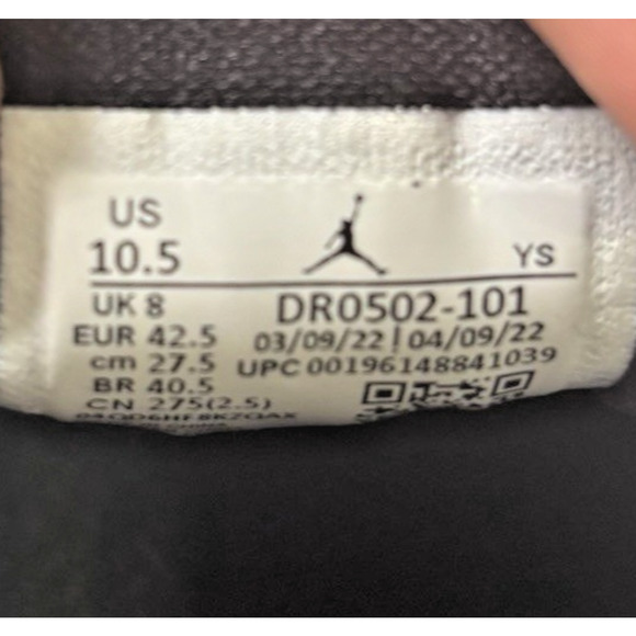 Nike Women's Jordan 1 Low SE Homage split White Black DR0502-101 Sz 10.5 - Picture 8 of 9